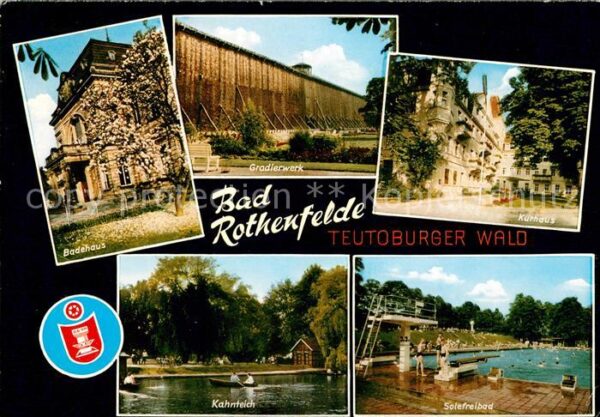 Bad Rothenfelde Badehaus Gradierwerk Kurhaus Kahnteich