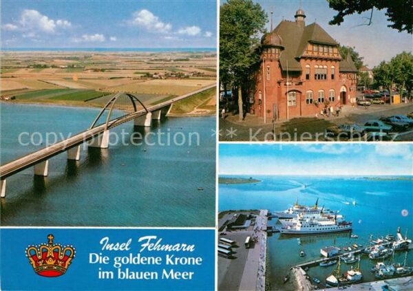Insel Fehmarn Goldene Krone im blauen Meer Fehmarnsun