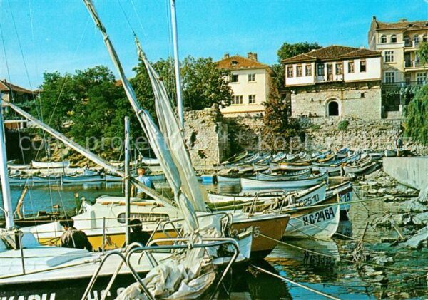 Nessebar Nessebyr Nessebre Hafen Segelboote Fischerboote