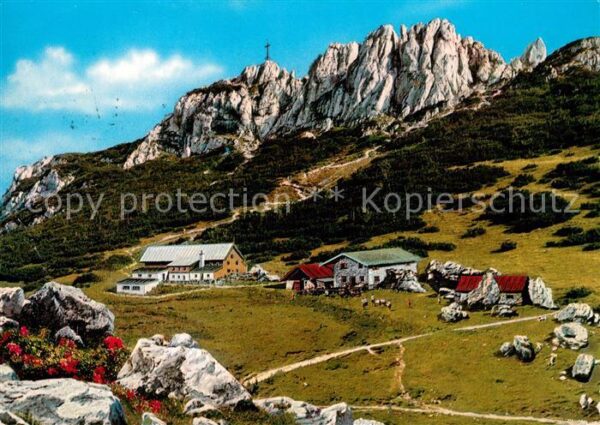 Steinlingalm mit Kampenwand Bayerische Alpen Gipfelk
