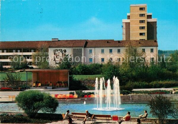 Bad Schussenried Moorheilbad Park Sanatorium Springbrunn