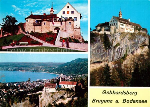 Bregenz Bodensee Gebhardsberg Panorama Branz Karte Nr 27