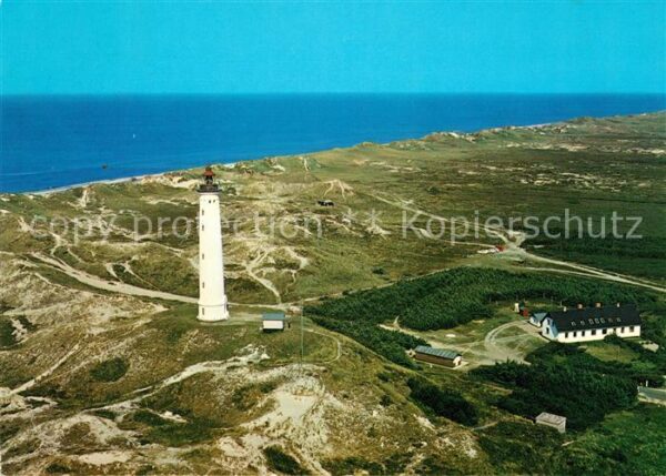 Lyngvig Leuchtfeuer Holmsland Fliegeraufnahme