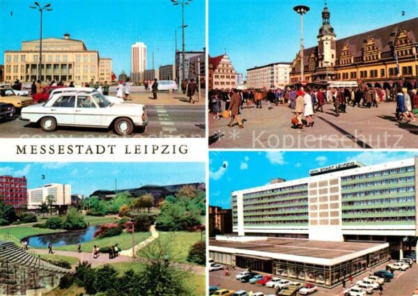 Leipzig Opernhaus Karl Marx Platz Rathaus Alte