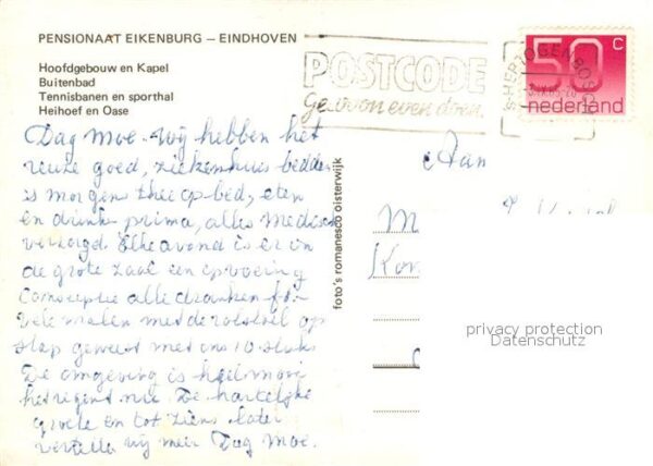 Eindhoven Netherlands Pensionaat Eikenburg Hoofdgebouw en Kap – Bild 2