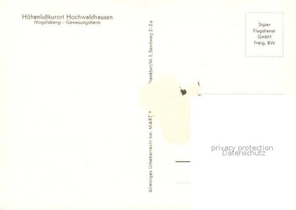 Hochwaldhausen Ilbeshausen Genesungsheim Höhenluftkurort Vogelsber – Bild 2