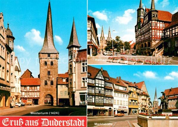 Duderstadt Westerturm Rathaus Marktstrasse