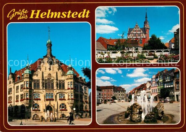 Helmstedt Rathaus Schloss Markt Brunnen