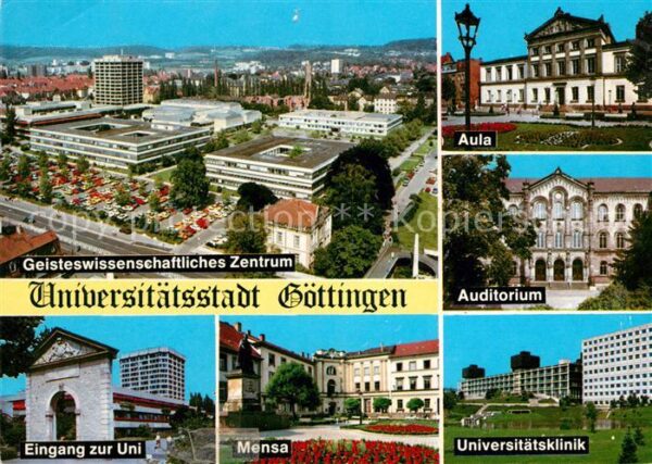 Goettingen Niedersachsen Stadtblick Aula Auditorium Eingang zur