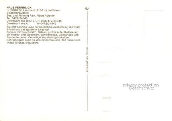 Leonhard Passeier St Haus Fernblick Schwimmbad Panorama – Bild 2