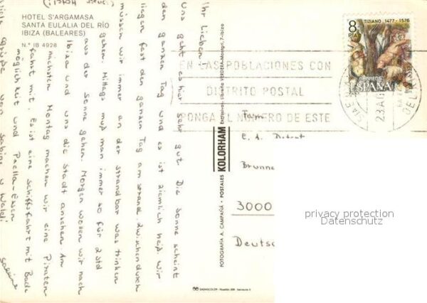 Ibiza Islas Baleares Fliegeraufnahme Hotel Argamasa Santa Eu – Bild 2