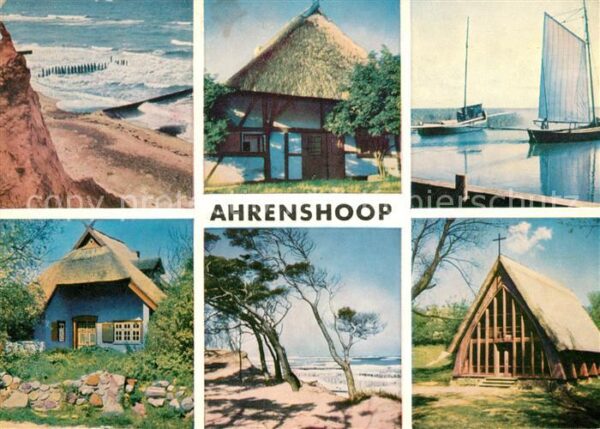 Ahrenshoop Ostseebad Hohes Ufer Dornenhaus Hafen Kunstkaten