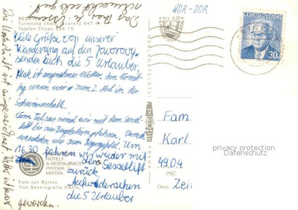 Beskydy Sesselbahn Schutzhütte Gasthof – Bild 2