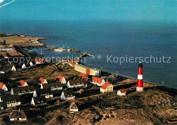 Hoernum Sylt Fliegeraufnahme Leuchtturm Abendstimmun