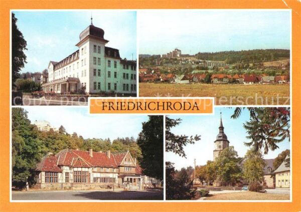 Friedrichroda FDGB Erholungsheim Bahnhof Reinhardsbru