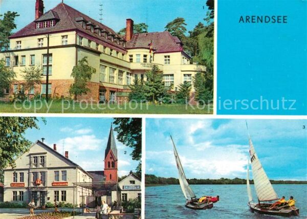 Arendsee Ostsee FDGB Erholungsheim Waldheim Rathaus Are