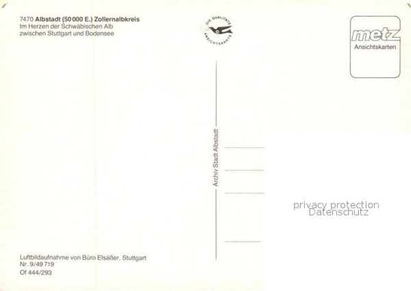 Albstadt Wuerttemberg Fliegeraufnahme – Bild 2