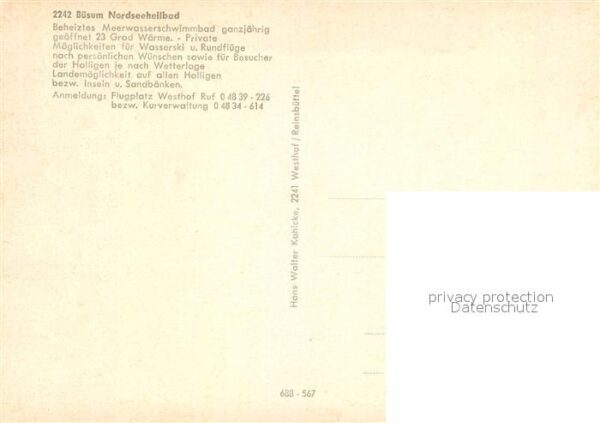 Buesum Nordseebad Fliegeraufnahme – Bild 2