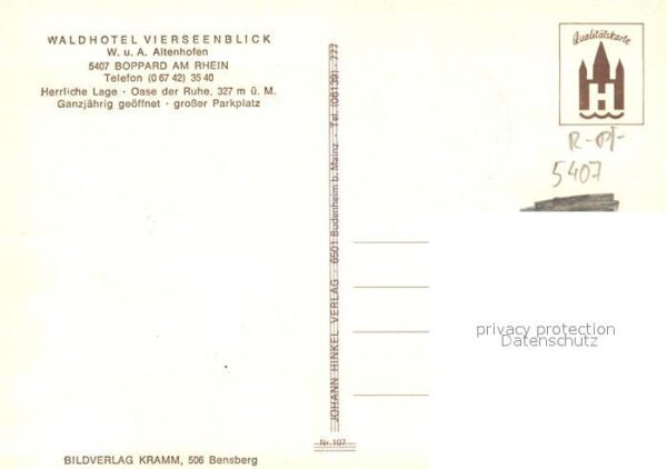Boppard Rhein Waldhotel Vierseenblick – Bild 2