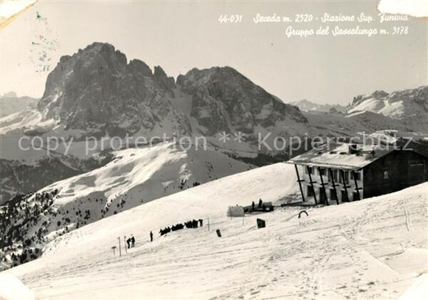 Sassolungo Langkofel Seceda Winter