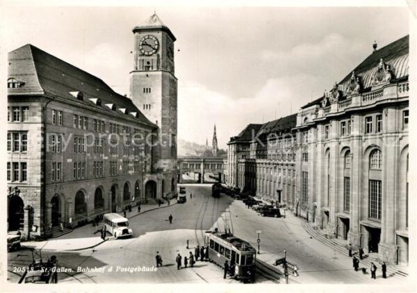 Gallen Sankt Bahnhof Postgebäude