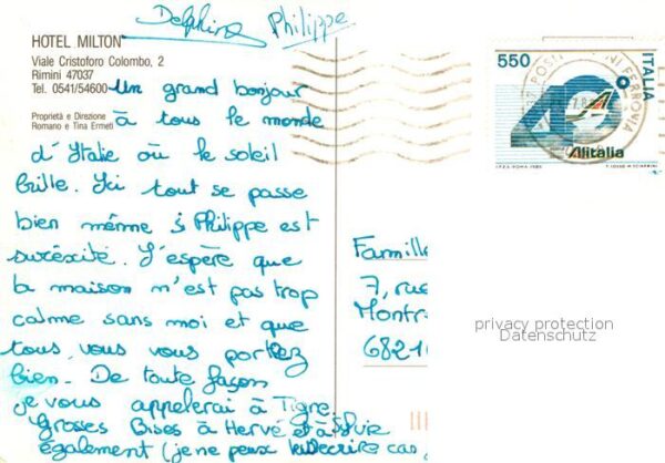 Rimini Hotel Milton Fliegeraufnahme – Bild 2