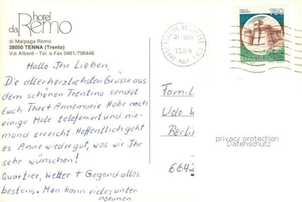Tenna Trento Hotel da Remo Panorama – Bild 2