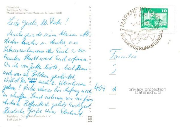Markneukirchen Panorama Toblitzer Strasse Musikinstrum – Bild 2