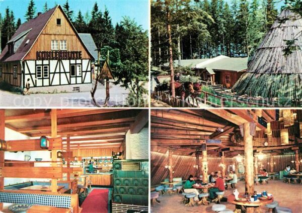 Sosa Erzgebirge Konsum Gaststätten Köhlerhütte und Meil