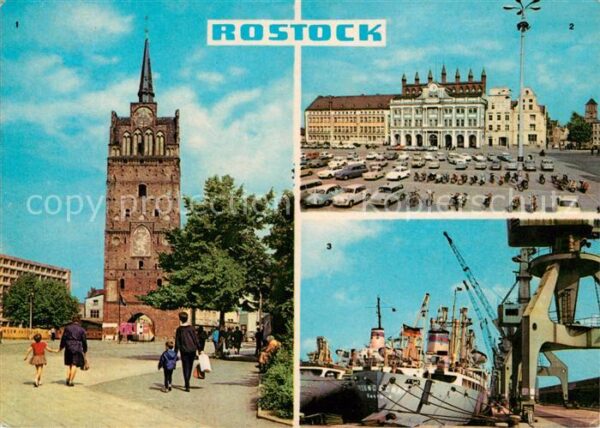 Rostock Kröpeliner Tor Rathaus Überseehafen