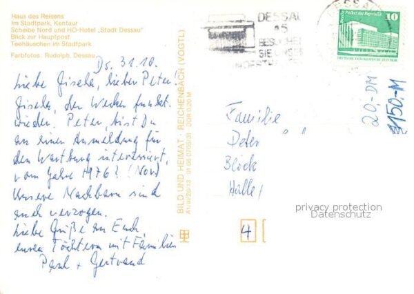Dessau-Rosslau Haus des Reisens Stadtpark Kontour Sche – Bild 2