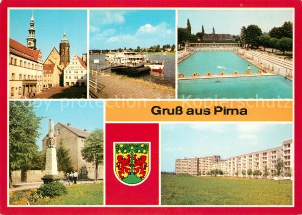 Pirna Markt Rathaus Dampferanlegestelle Geibe