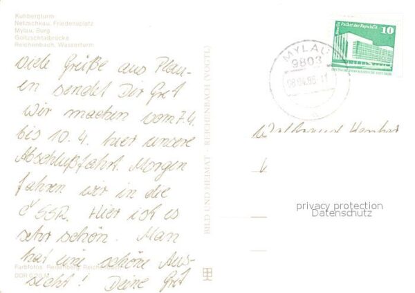 Reichenbach Vogtland Kuhbergturm Netschkau Friedensplatz Myl – Bild 2