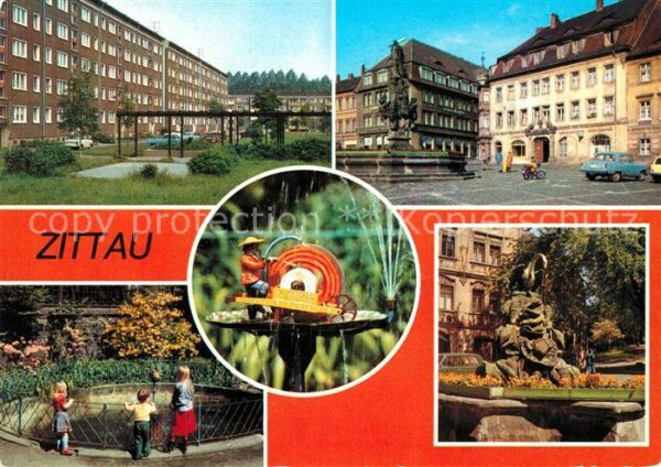 Zittau Neubaugebiet Nord Herkulesbrunnen Schle