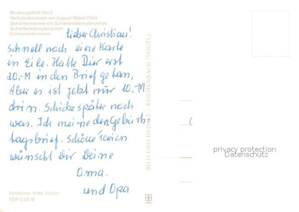 Zittau Neubaugebiet Nord Herkulesbrunnen Schle – Bild 2