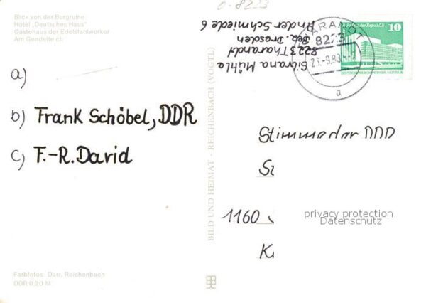 Tharandt Blick von der Burgruine Hotel Deutsches – Bild 2