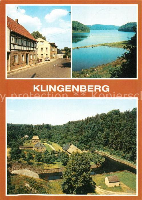 Klingenberg Sachsen Hauptstrasse Talsperre Blick von der St