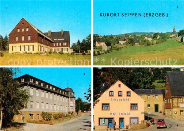 Seiffen Erzgebirge FDGB Erholungsheim Berghof Teilansicht