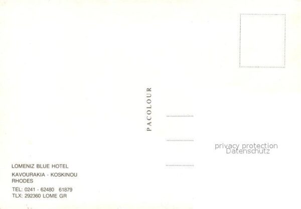 Rhodos Rhodes Aegaeis Lomeniz Blue Hotel Kavourakia Koskinou – Bild 2