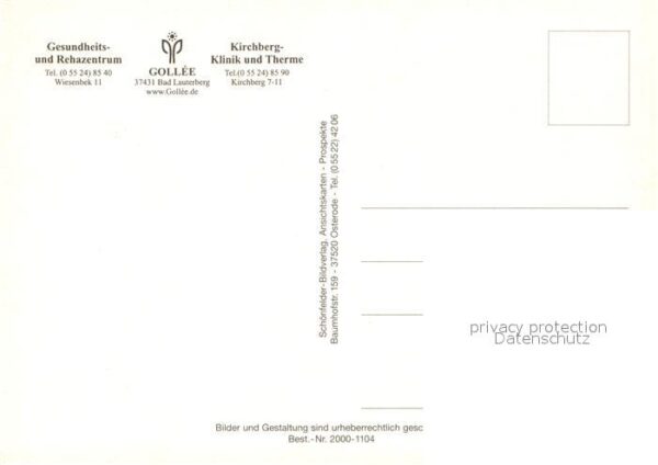 Bad Lauterberg Kirchberg Klinik und Therme Gesundheits – Bild 2