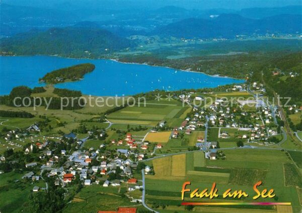 Faak am See Finkenstein Fliegeraufnahme
