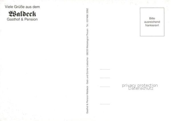 Treuen Gasthof Pension Waldeck Gaststube – Bild 2