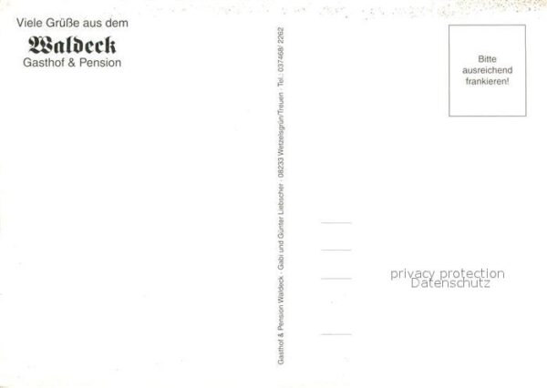 Treuen Gasthof Pension Waldeck Bar Gasträume – Bild 2