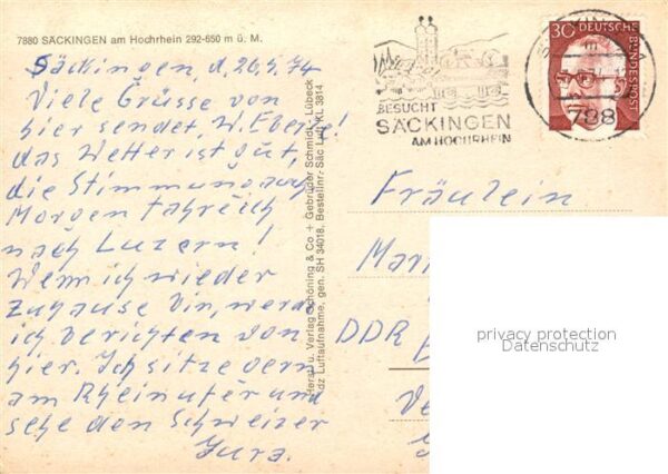 Saeckingen Rhein Fliegeraufnahme – Bild 2