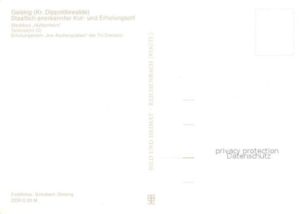 Geising Erzgebirge Stadtbad Hüttenteich Teilansicht Erholu – Bild 2