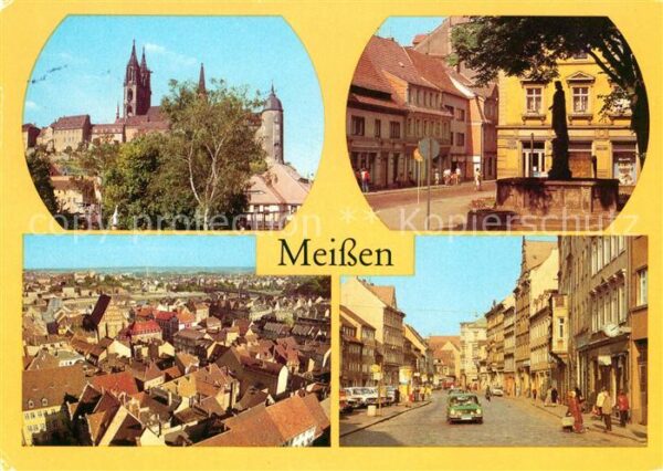 Meissen Elbe Sachsen Dom Albrechtsburg Rathenauplatz Stadtbl