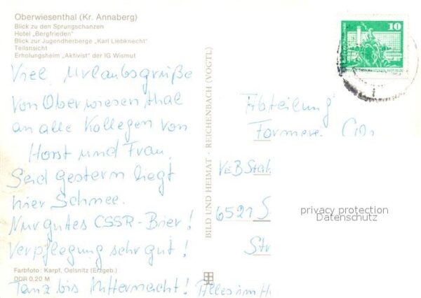 Oberwiesenthal Erzgebirge Sprungschanzen Seilbahn Hotel Bergfried – Bild 2