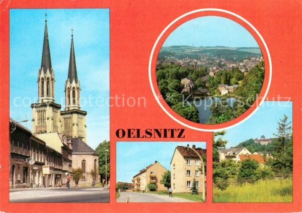 Oelsnitz Vogtland Adorfer Strasse Panorama Strasse des Fr