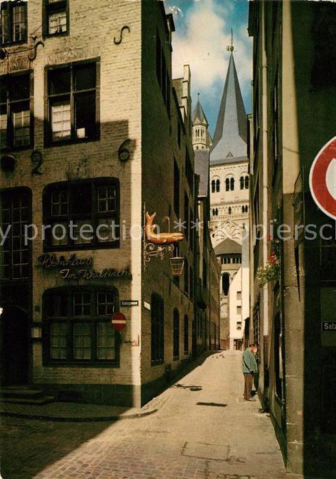 Koeln Rhein Alt Köln mit St Martin
