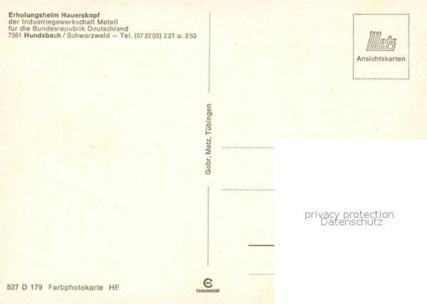 Hundsbach Forbach Erholungsheim Hauerskopf – Bild 2